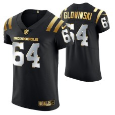 Indianapolis Colts Mark Glowinski #64 Golden Edition Black Elite Jersey