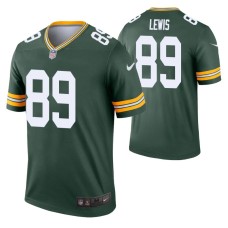 Men Marcedes Lewis #89 Green Bay Packers Green Legend Jersey