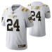 New England Patriots Stephon Gilmore Golden Edition White Jersey