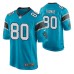 Carolina Panthers Ian Thomas #80 Blue Game Jersey