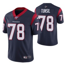 Houston Texans Laremy Tunsil Navy 100th Season Vapor Limited Jersey