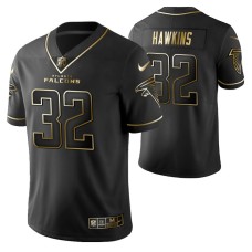 Atlanta Falcons Jaylinn Hawkins Golden Edition Black Vapor Limited Jersey