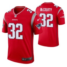 Men Devin McCourty New England Patriots Jersey Red Inverted Legend Edition