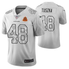 Denver Broncos Derrek Tuszka City Edition White Vapor Limited Jersey