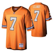 Men Denver Broncos #7 John Elway Legacy Replica Orange Jersey