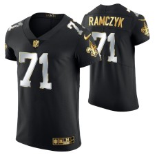 Men New Orleans Saints Ryan Ramczyk Golden Edition Black Elite Jersey