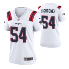 Women New England Patriots Dont'a Hightower #54 Game White Jersey