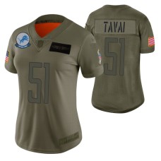 Detroit Lions Jahlani Tavai Camo 2019 Salute to Service Limited Jersey