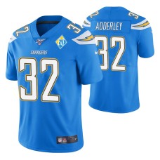 Los Angeles Chargers Nasir Adderley Light Blue 60th Anniversary Vapor Limited Men Jersey