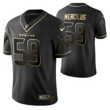 Houston Texans Whitney Mercilus Black Golden Edition Vapor Untouchable Limited Men Jersey