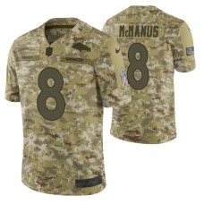 Denver Broncos #8 Brandon McManus Camo 2018 Salute to Service Jersey Men