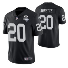 Las Vegas Raiders #20 Damon Arnette Inaugural Season Black Vapor Limited Jersey