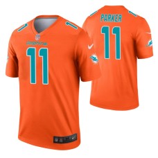 Men DeVante Parker Miami Dolphins Jersey Orange Inverted Legend Edition