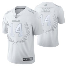 Buffalo Bills #14 Stefon Diggs Vapor Limited White Platinum Jersey