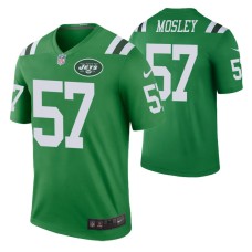 Men New York Jets C.J. Mosley Green Color Rush Legend Jersey