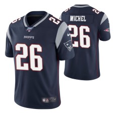 New England Patriots Sony Michel Navy 100th Season Vapor Limited Jersey