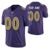 Baltimore Ravens Custom Jersey 100th Season Purple Color Rush Edition