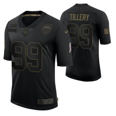 Los Angeles Chargers Jerry Tillery #99 Black 2020 Salute To Service Limited Jersey