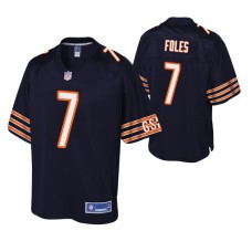 Chicago Bears Nick Foles Navy Pro Line Player Jersey Men