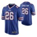 Buffalo Bills Devin Singletary #26 Game Royal Jersey