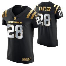 Indianapolis Colts Jonathan Taylor #28 Golden Edition Black Elite Jersey