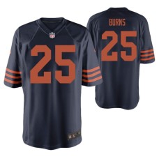 Men Chicago Bears Artie Burns #25 Throwback Game Navy Jersey