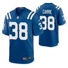 T.J. Carrie Indianapolis Colts Royal Game Jersey Men