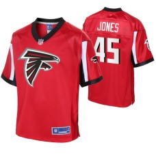 Men Atlanta Falcons Deion Jones Icon Red Jersey