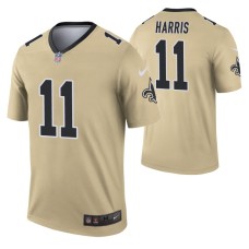 Men Deonte Harris New Orleans Saints Jersey Gold Inverted Legend Edition