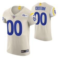 Los Angeles Rams Custom #00 Vapor Elite Cream Jersey