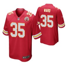 Men Kansas City Chiefs Charvarius Ward Game #35 Red Jersey