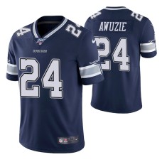 Men Dallas Cowboys Chidobe Awuzie Navy 100th Season Limited Jersey