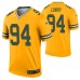 Men Dean Lowry Green Bay Packers Jersey Gold Inverted Legend Edition