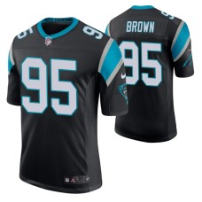 Men Carolina Panthers Derrick Brown Vapor Untouchable Limited Black Jersey