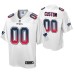 Custom New England Patriots Fade Fashion White Authentic Jersey