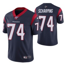 Houston Texans Max Scharping Navy 100th Season Vapor Limited Jersey