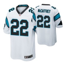 Men Carolina Panthers #22 Christian McCaffrey White Nike Game Jersey