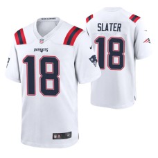 Men New England Patriots Matthew Slater #18 Game White Jersey