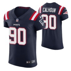 New England Patriots No. 90 Shilique Calhoun Vapor Elite Navy Jersey