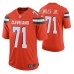 Browns Jedrick Wills Jr. 2020 NFL Draft Orange Jersey Vapor Limited