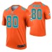 Men #80 Adam Shaheen Miami Dolphins Orange Inverted Legend Jersey