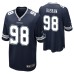 Dallas Cowboys #98 Tarell Basham Navy Game Jersey