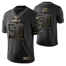 Dallas Cowboys Sean Lee 100th Season Jersey Black Gold Logo Edition