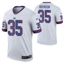 T.J. Brunson New York Giants White Color Rush Legend Jersey