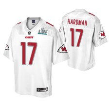 Mecole Hardman Kansas City Chiefs White Super Bowl LIV Champions Jersey Men