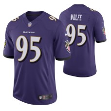 Derek Wolfe Baltimore Ravens Purple Vapor Untouchable Limited Jersey