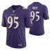 Derek Wolfe Baltimore Ravens Purple Vapor Untouchable Limited Jersey