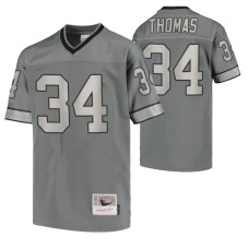 Youth Thurman Thomas Buffalo Bills Retired Player Charcoal Metal Replica Jersey