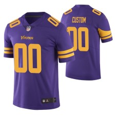 Men Minnesota Vikings #00 Custom Purple Nike color rush Limited Jersey