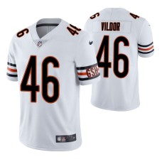 Bears Kindle Vildor 2020 NFL Draft White Jersey Vapor Limited Throwback